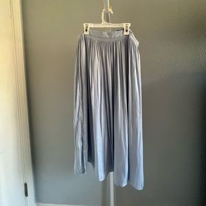 ann taylor blue skirt